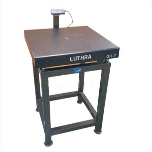 Granite surface plate on stand